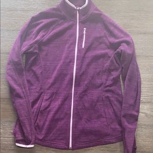 Purple Fleece Sweater Sz L